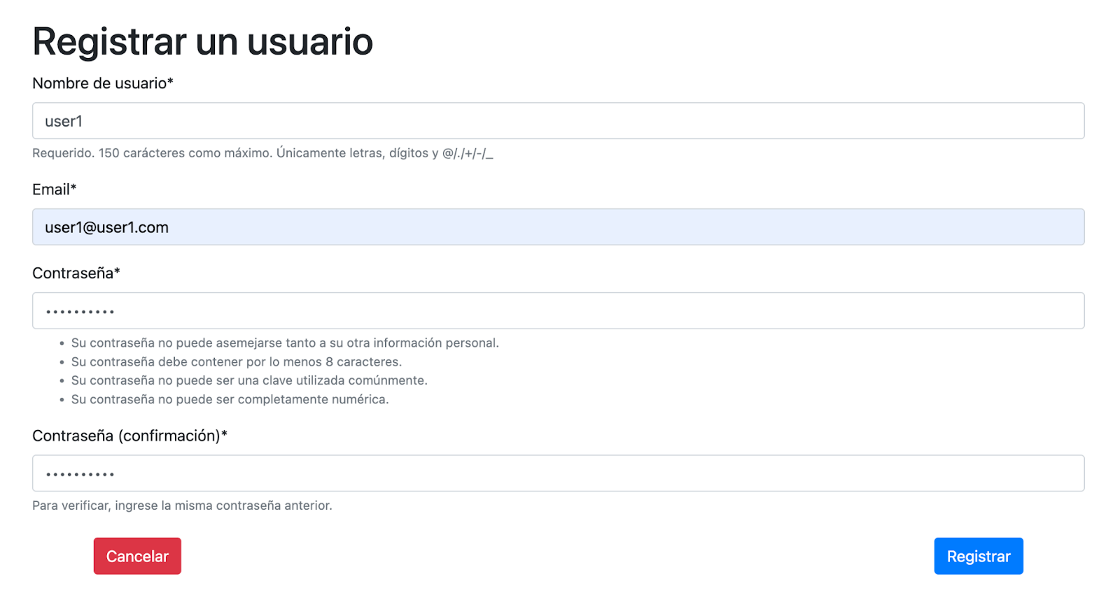  Interfaz de creación de usuario de la aplicación “Viewer”