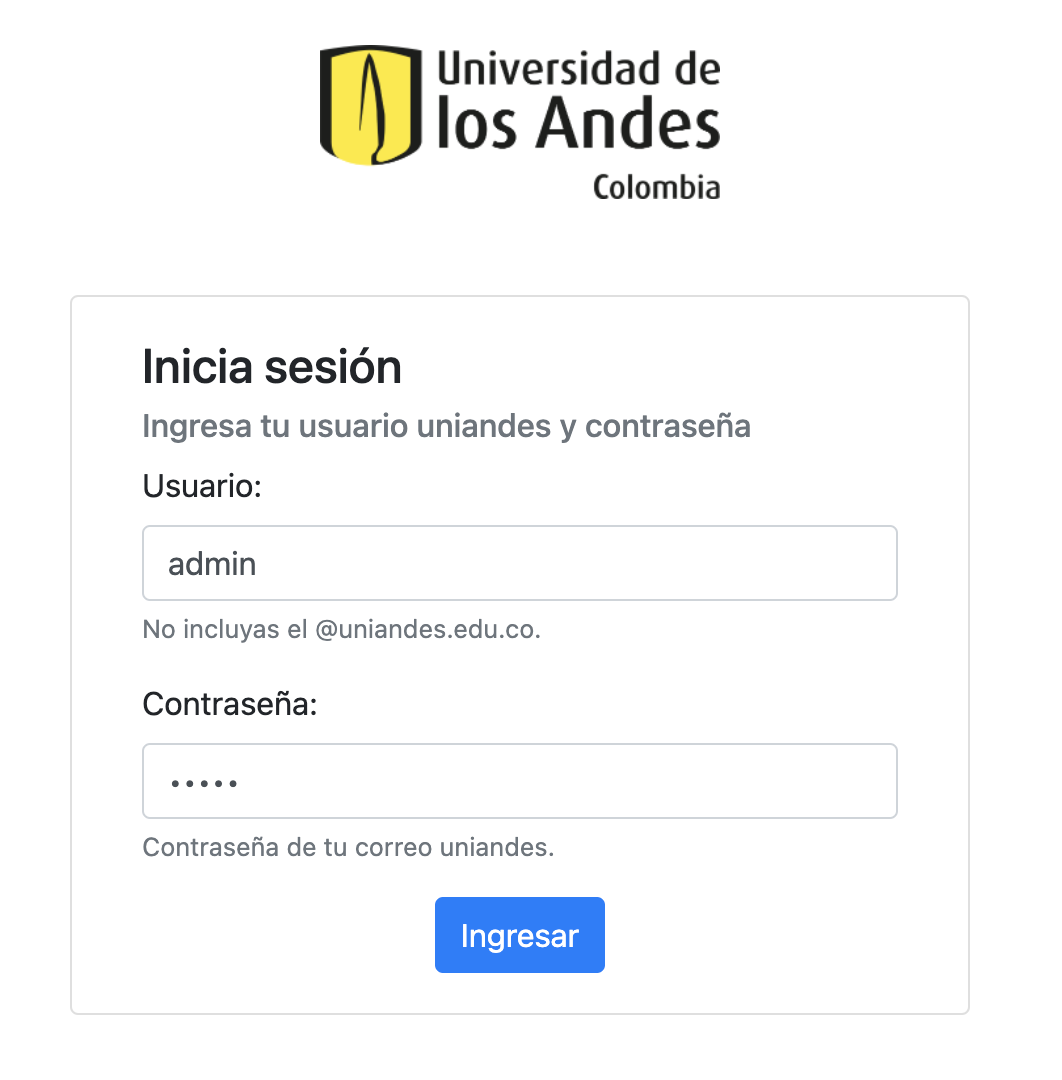 Interfaz de inicio de sesión de la aplicación “Viewer” 