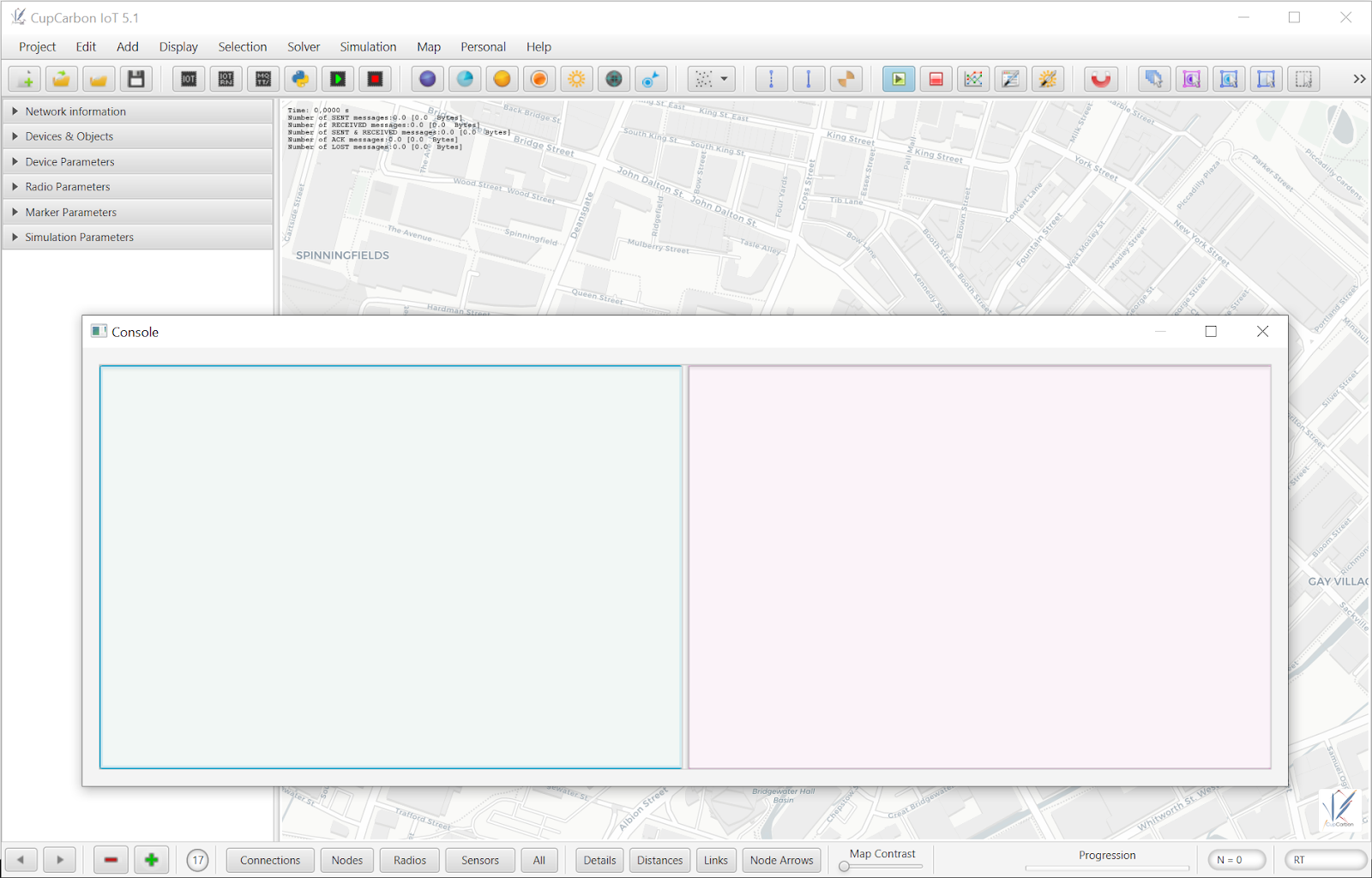 Interfaz de usuario CupCarbon Interfaz de usuario CupCarbon