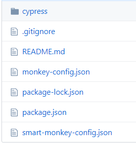 La imagen muestra los archivos que se encuentran en el repositorio